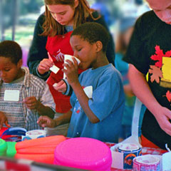 Childrens Activities at the Company Picnic - Sticker Station