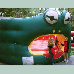 Children's Air Bouncers / Moonwalks / Bounce Houses - Frog Walk Bounce