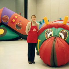 Kid's Crawl Thru Inflatables - Katie the Caterpillar