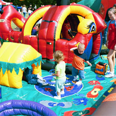 Children's Interactive Inflatables & Slides - Chopperville