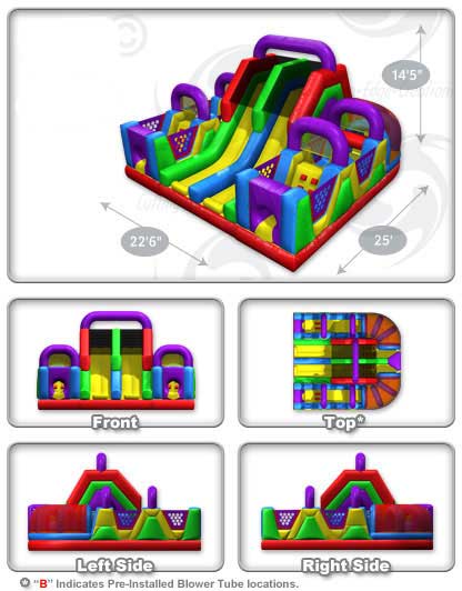 Chaos Inflatable Obstacle Course