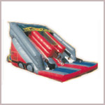 dump truck inflatable double slide