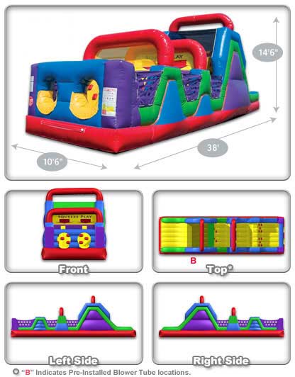 obstacle course inflatable