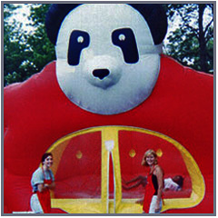 panda inflatable bounce house