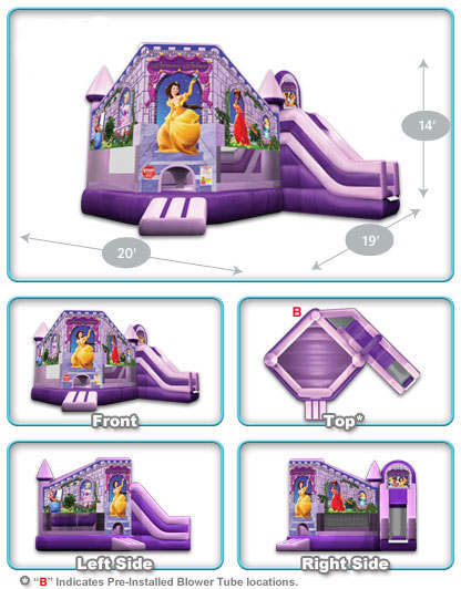 princess combo inflatable