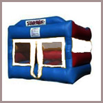 red white blue inflatable bounce house