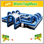 water tag maze inflatable
